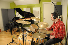 Greg Blaisdell drumming for CC's album